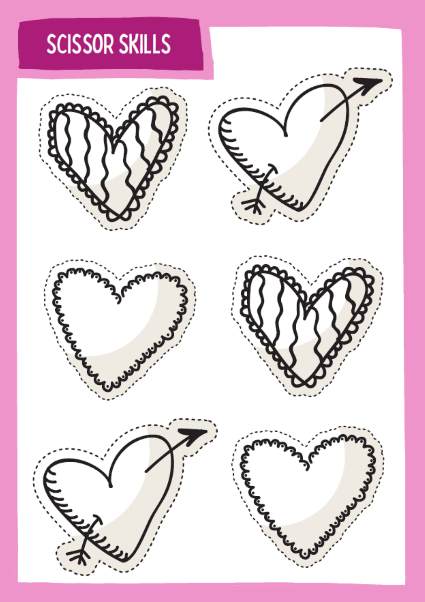 Scissor skills worksheet