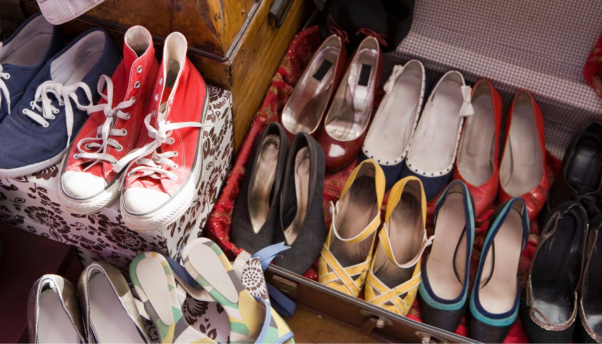 Variety of shoes