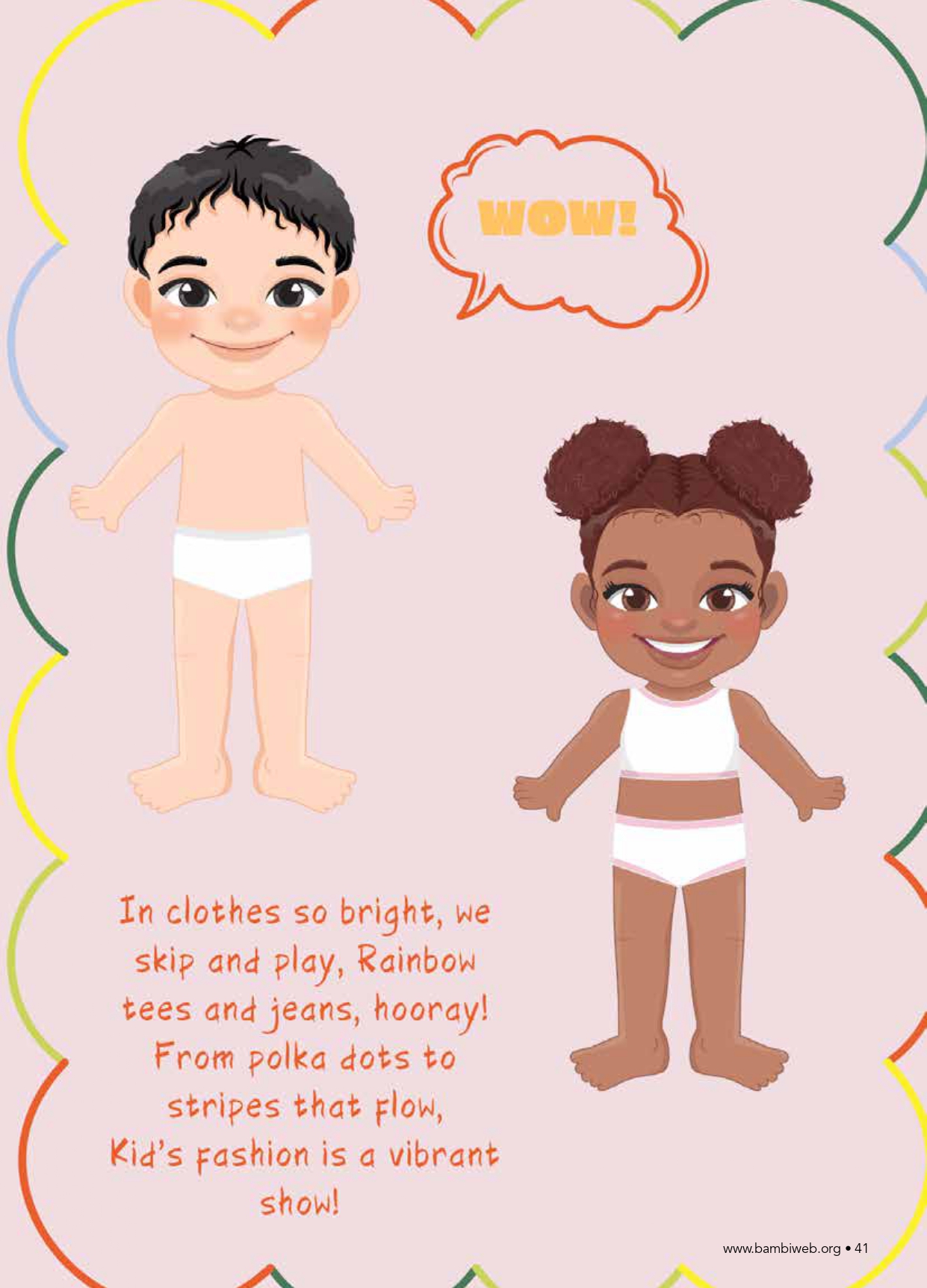 Boy and girl paper dolls