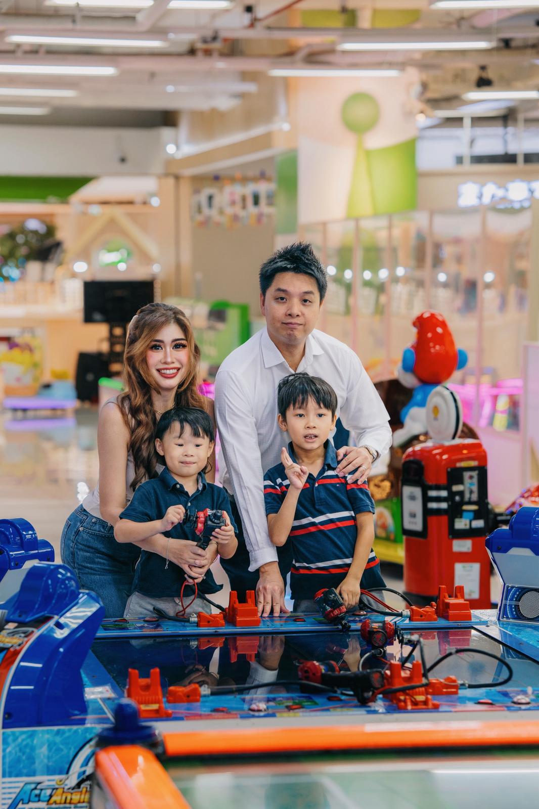 A family of four