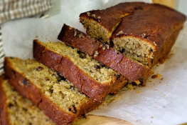 Sliced loaf cake
