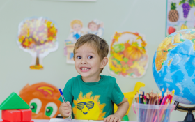 Young boy at preschool