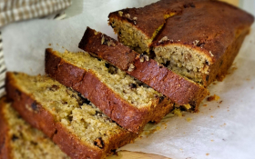 Sliced loaf cake
