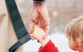 Two hands being held